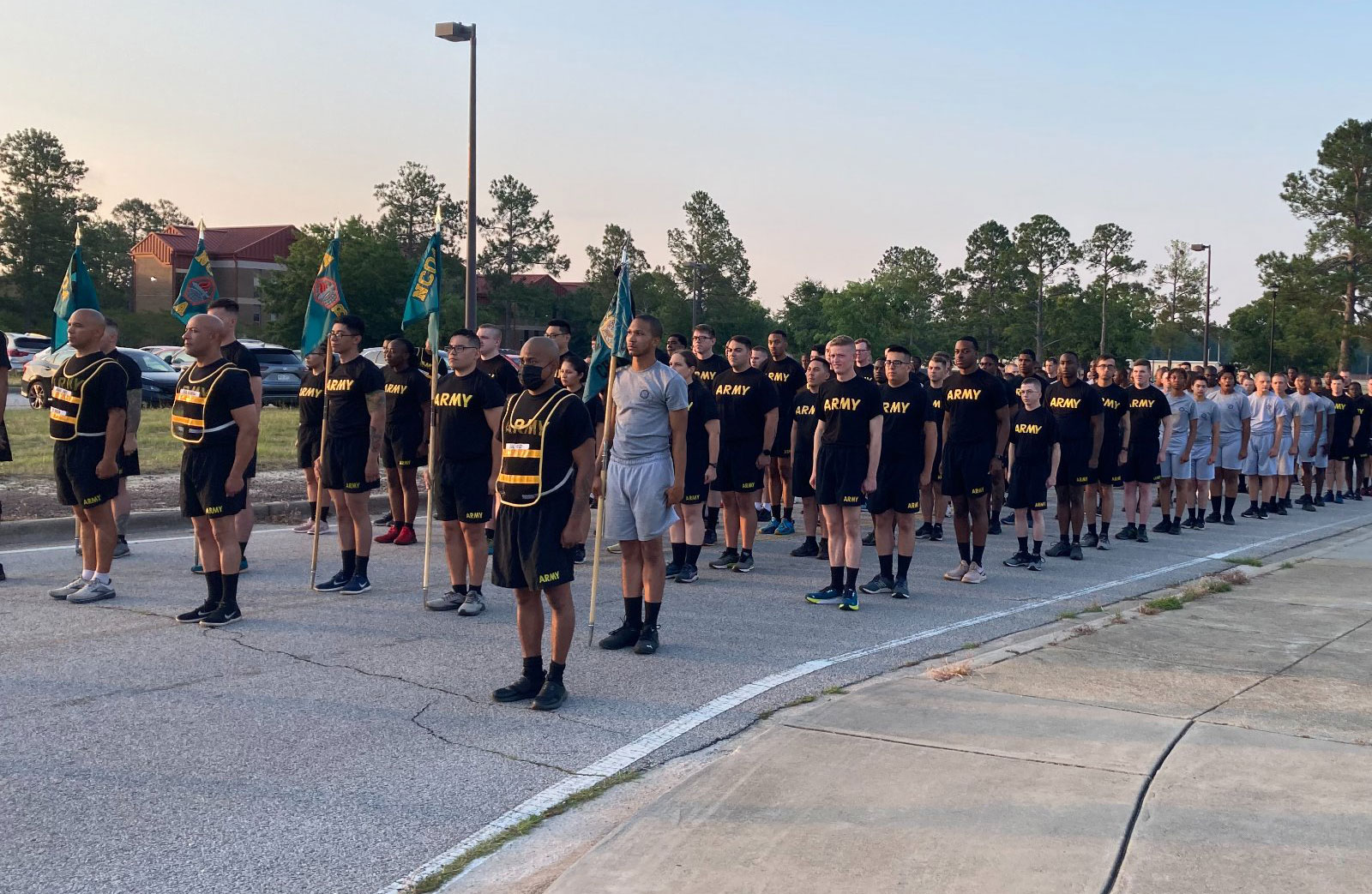 Cadets at attention.