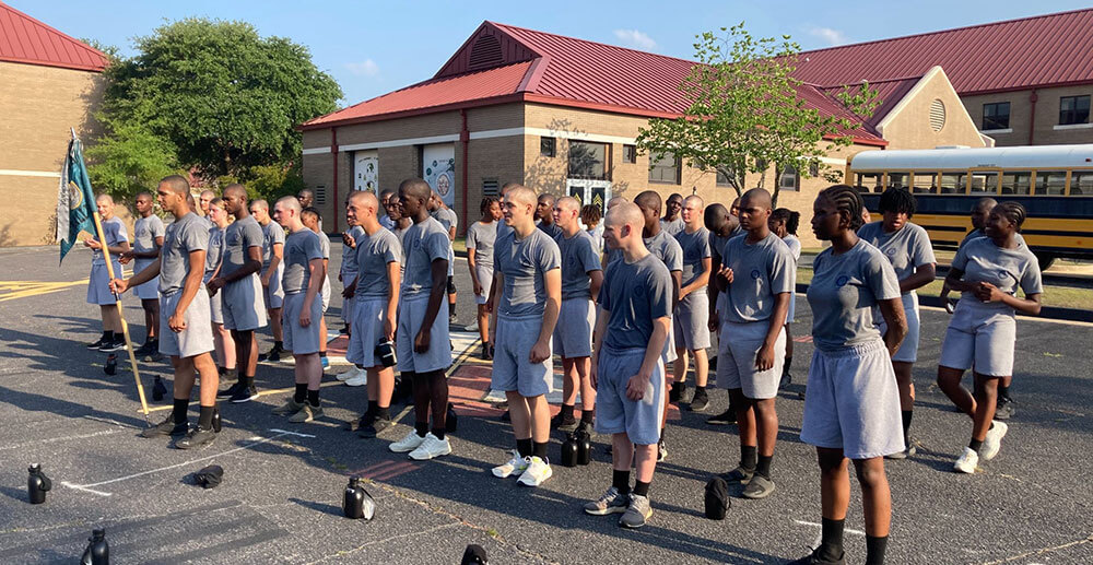 Cadets in formation